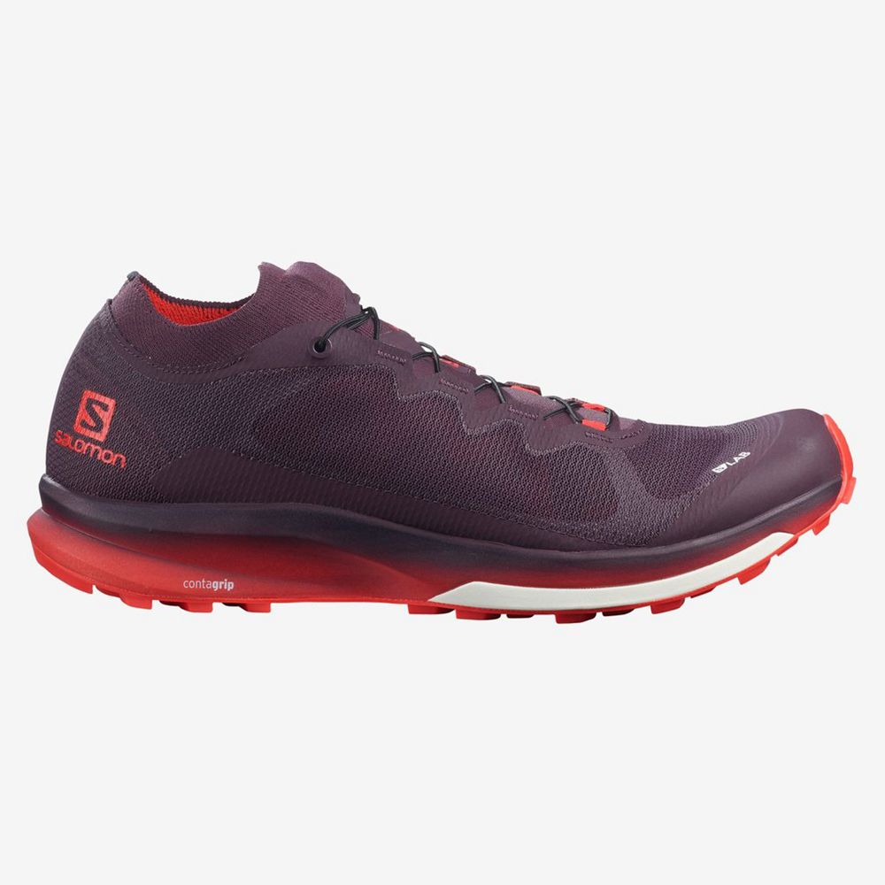 Zapatillas Trail Running Salomon Hombre Moradas - Salomon Argentina S/LAB ULTRA 3 ,405832-PIT